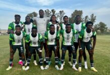 Nigeria U20 team, aka the Flying Eagles