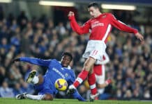 Mikel Obi in action for Chelsea