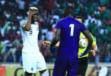 Super Eagles star Victor Osimhen on duty for Nigeria