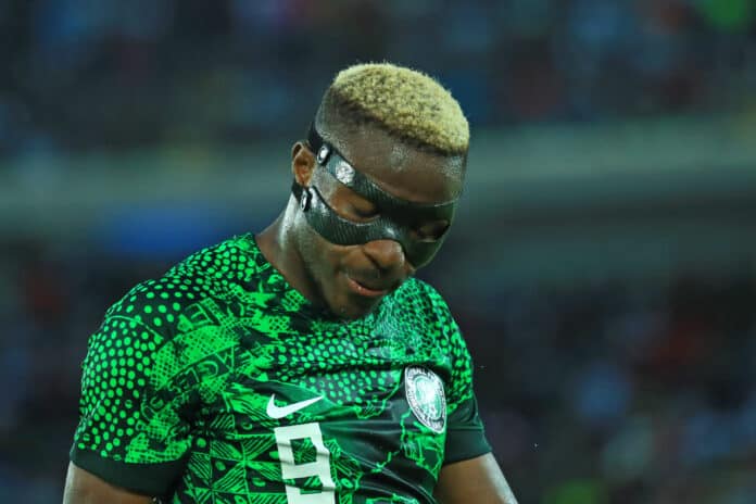 Victor Osimhen of Nigeria during the 2023 Africa Cup of Nations Qualifiers
