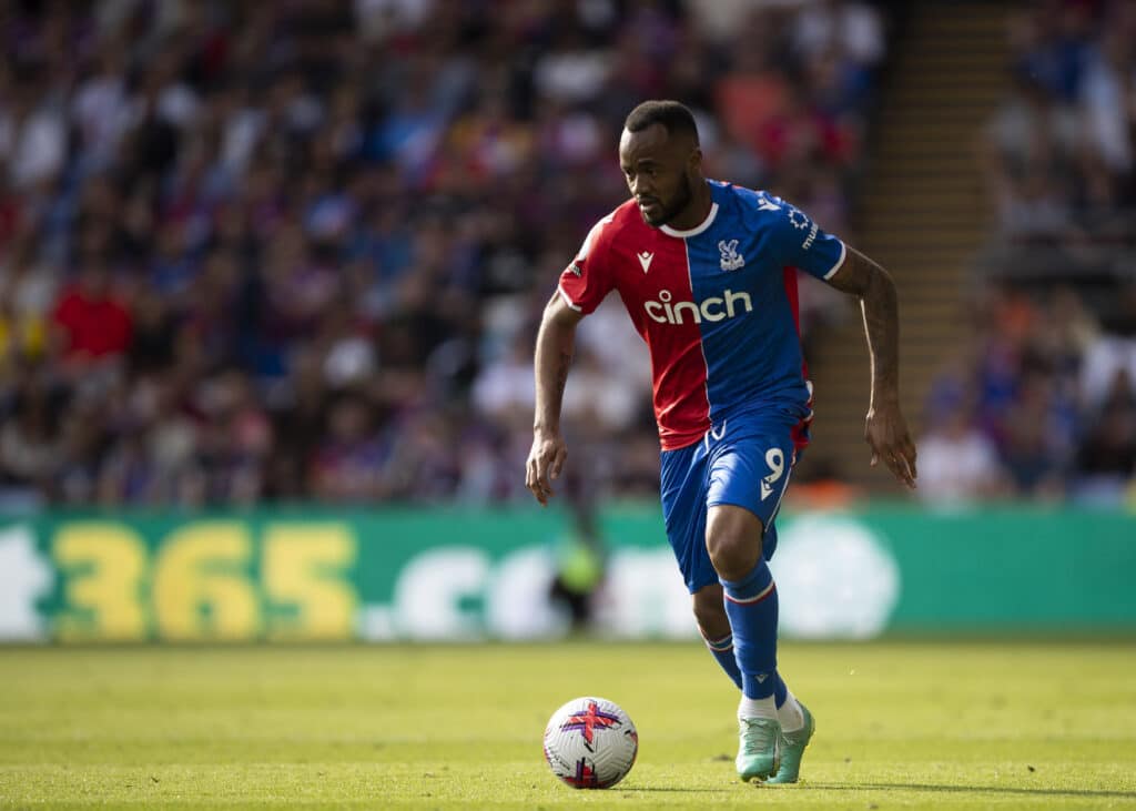 Jordan Ayew of Crystal Palace in possession 