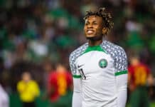 Nigeria Super Eagles winger Samuel Chukwueze