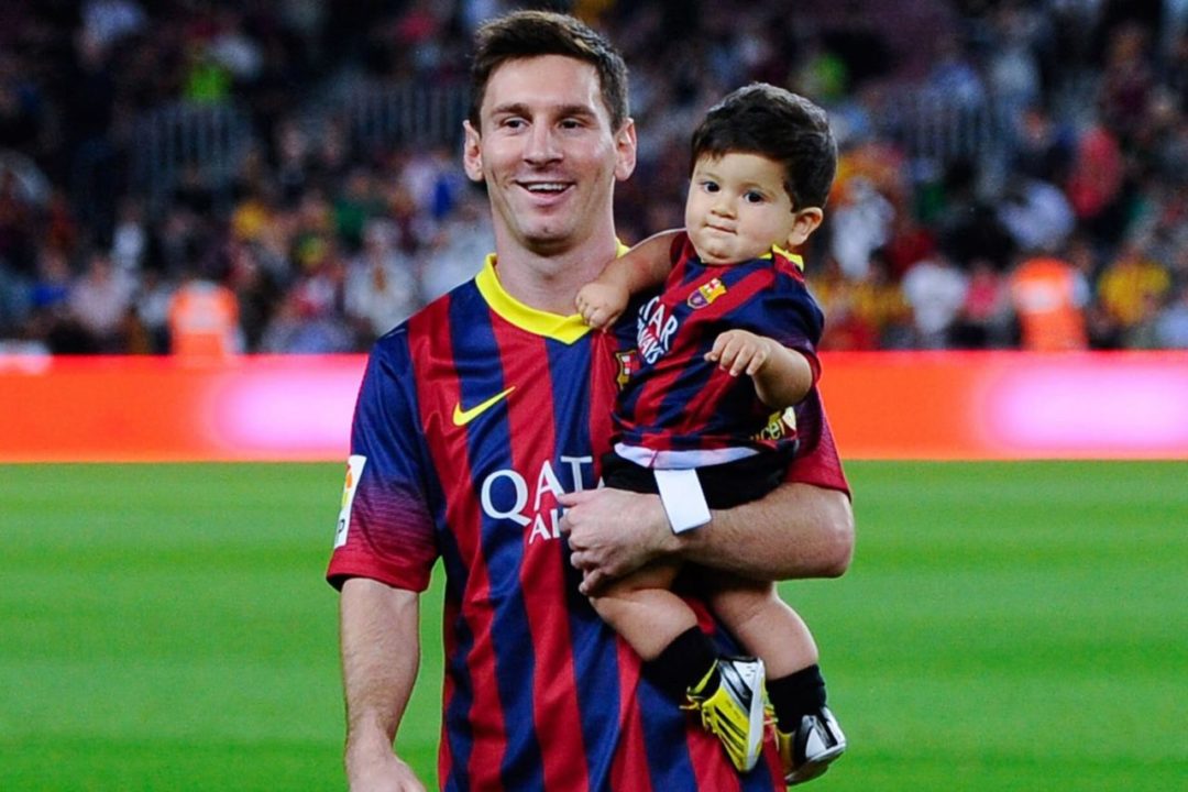 Messi's Son Holds World Cup